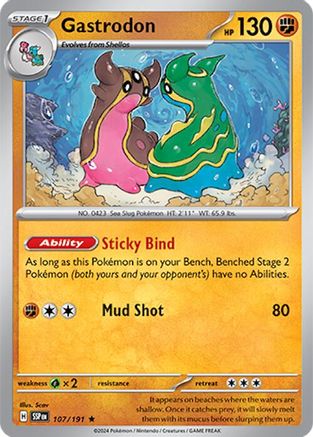 Gastrodon 107/191 - Rare - Reverse Holofoil