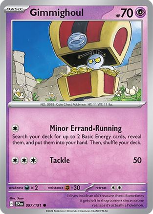 Gimmighoul 097/191 - Common - Reverse Holofoil