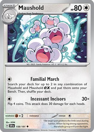 Maushold 158/191 - Uncommon - Reverse Holofoil