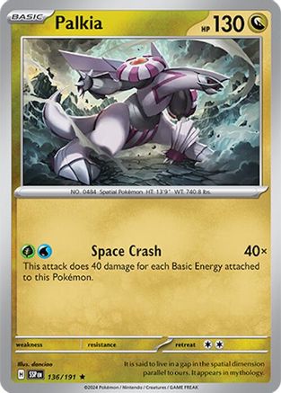 Palkia 136/191 - Rare - Reverse Holofoil