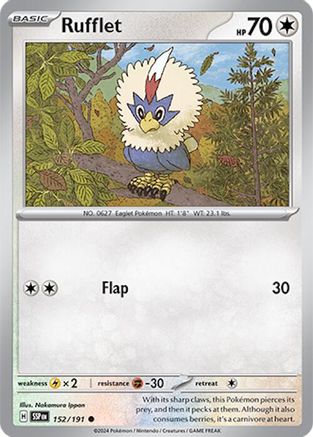 Rufflet 152/191 - Common - Reverse Holofoil