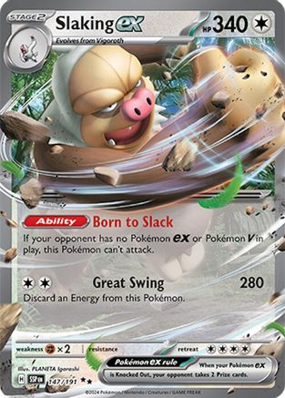 Slaking ex 147/191 - Double Rare - Holofoil
