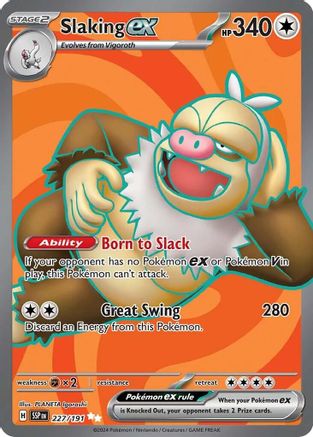 Slaking ex 227/191 - Ultra Rare - Holofoil