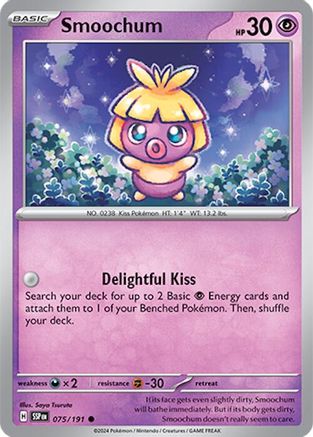 Smoochum 075/191 - Common - Reverse Holofoil