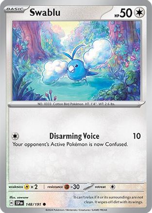 Swablu 148/191 - Common - Reverse Holofoil