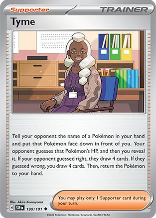 Tyme 190/191 - Uncommon - Reverse Holofoil