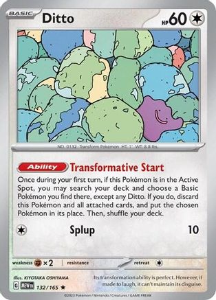 Ditto 132/165 - Rare