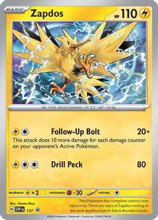 Zapdos 157 - Promo - Holofoil