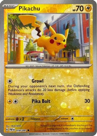 Pikachu 018/091 - Promo - Reverse Holofoil