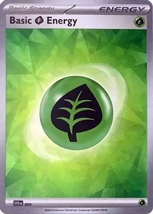 Basic Grass Energy (Cracked Ice Holo) 009 - Common - Holofoil