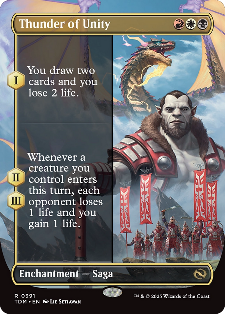 Thunder of Unity (Borderless) (TDM-391) - Tarkir: Dragonstorm