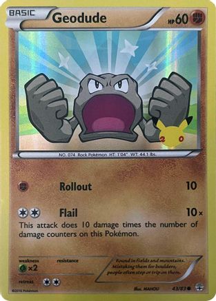 Geodude (Stamped) (043/083) - Generations Holofoil