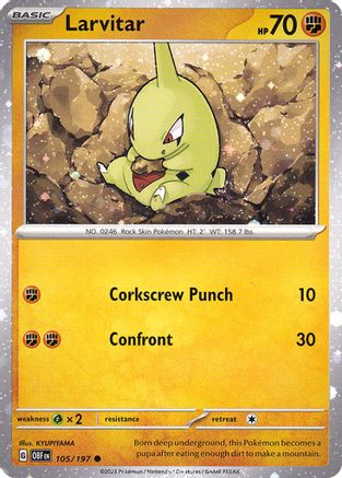 Larvitar 105/197 - Common - Holofoil