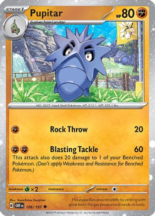 Pupitar 106/197 - Uncommon - Holofoil