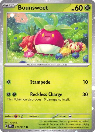 Bounsweet 016/197 - Common - Holofoil
