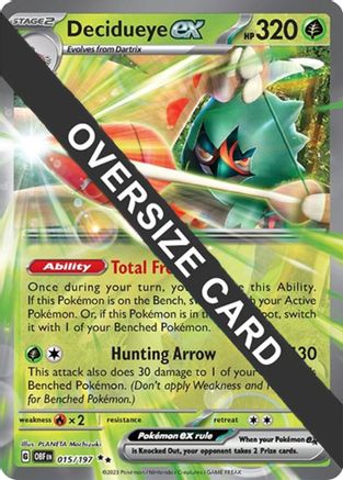 Decidueye ex (015/197) - Jumbo Cards Holofoil