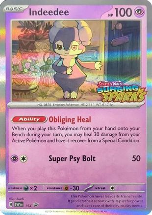 Indeedee (Staff) (154) - SV Scarlet & Violet Promo Cards Holofoil