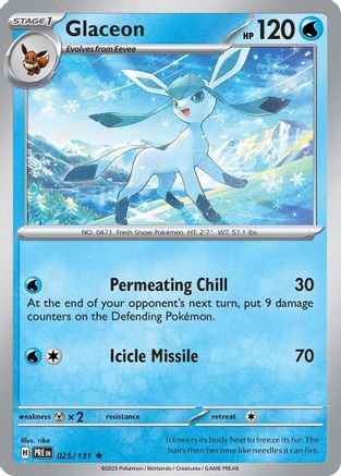 Glaceon 025/131 - Rare - Holofoil