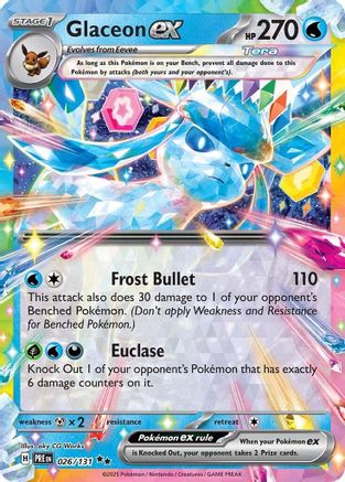 Glaceon ex 026/131 - Double Rare - Holofoil