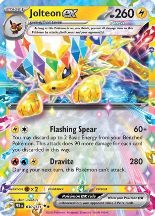 Jolteon ex 030/131 - Double Rare - Holofoil