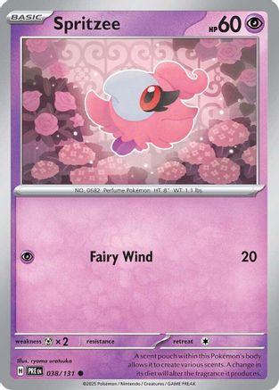 Spritzee 038/131 - Common - Reverse Holofoil