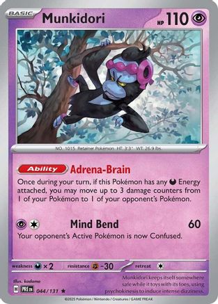 Munkidori 044/131 - Rare - Reverse Holofoil