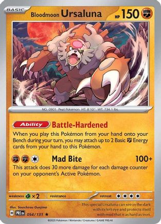 Bloodmoon Ursaluna 054/131 - Rare - Reverse Holofoil