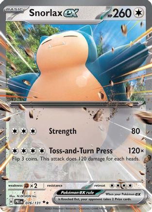 Snorlax ex 076/131 - Double Rare - Holofoil