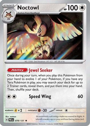 Noctowl 078/131 - Rare - Reverse Holofoil