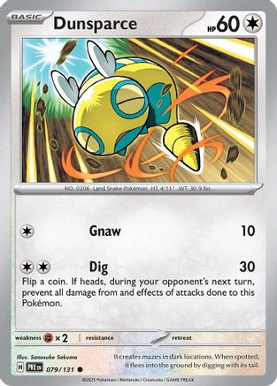 Dunsparce 079/131 - Common - Reverse Holofoil