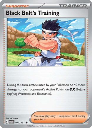 Black Belt's Training 097/131 - Common - Reverse Holofoil