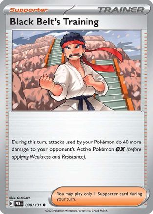 Black Belt's Training 098/131 - Common - Reverse Holofoil