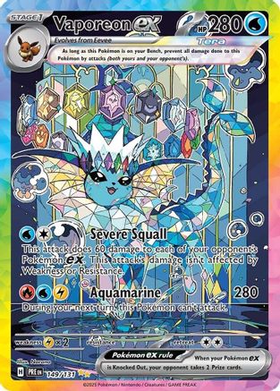 Vaporeon ex 149/131 - Special Illustration Rare - Holofoil