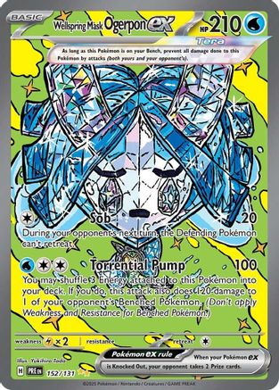 Wellspring Mask Ogerpon ex 152/131 - Special Illustration Rare - Holofoil