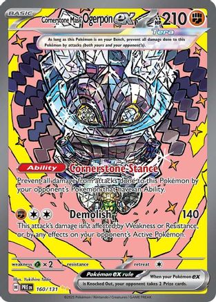 Cornerstone Mask Ogerpon ex 160/131 - Special Illustration Rare - Holofoil