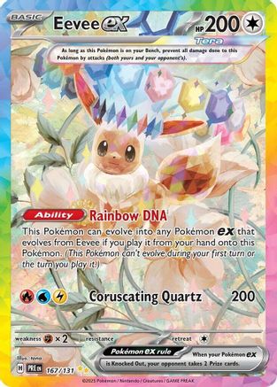 Eevee ex 167/131 - Special Illustration Rare - Holofoil
