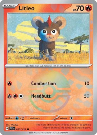 Litleo (Poke Ball Pattern) 015/131 - Common - Holofoil