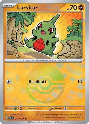 Larvitar (Poke Ball Pattern) 047/131 - Common - Holofoil