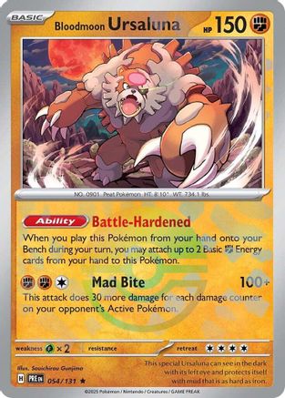 Bloodmoon Ursaluna (Poke Ball Pattern) 054/131 - Rare - Holofoil