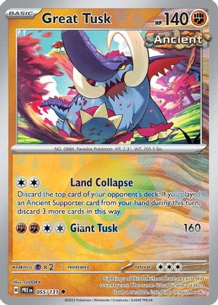 Great Tusk (Poke Ball Pattern) 055/131 - Uncommon - Holofoil