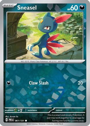 Sneasel (Poke Ball Pattern) 061/131 - Common - Holofoil