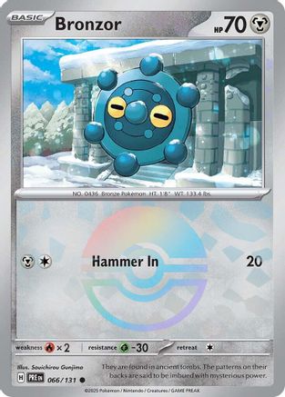 Bronzor (Poke Ball Pattern) 066/131 - Common - Holofoil