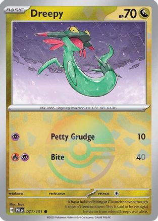 Dreepy (Poke Ball Pattern) 071/131 - Common - Holofoil