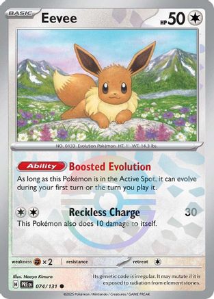Eevee (Poke Ball Pattern) 074/131 - Common - Holofoil
