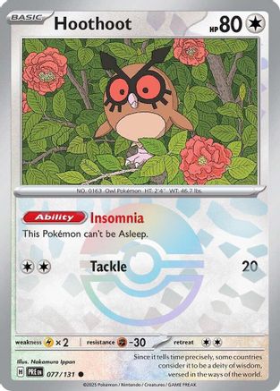Hoothoot (Poke Ball Pattern) 077/131 - Common - Holofoil