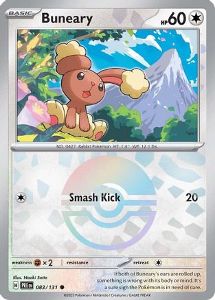 Buneary (Poke Ball Pattern) 083/131 - Common - Holofoil