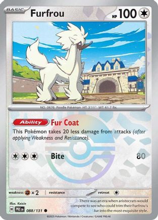 Furfrou (Poke Ball Pattern) 088/131 - Common - Holofoil