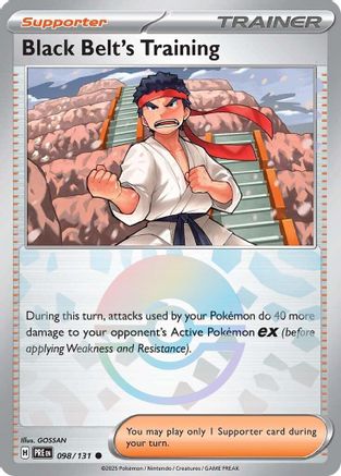 Black Belt's Training 098/131 - Common - Holofoil