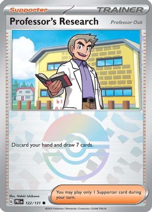 Professor's Research [Professor Oak] (Poke Ball Pattern) 122/131 - Common - Holofoil