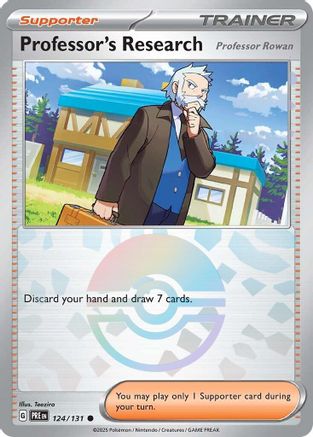 Professor's Research [Professor Rowan] (Poke Ball Pattern) 124/131 - Common - Holofoil